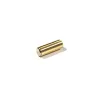 A solid brass replacement button for a Nicholas Hemingway mechanical pencil, precision-machined with a polished gold-tone finish.