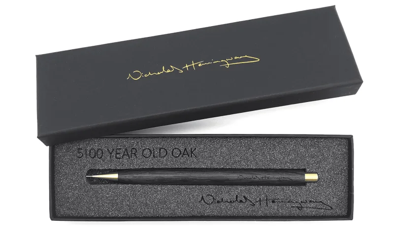 Our 5100-Year-Old Bog Oak Mechanical Pencil - Handmade Mechanical