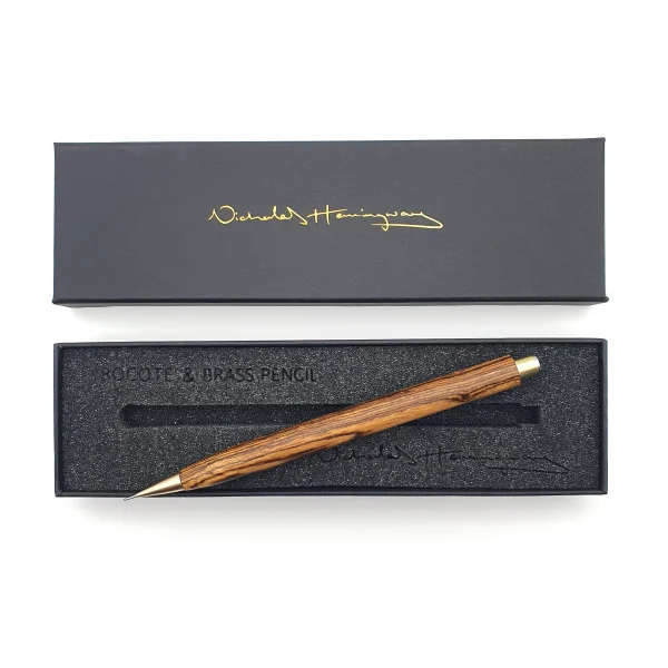 Bocote Wood & Brass Mechanical Pencil