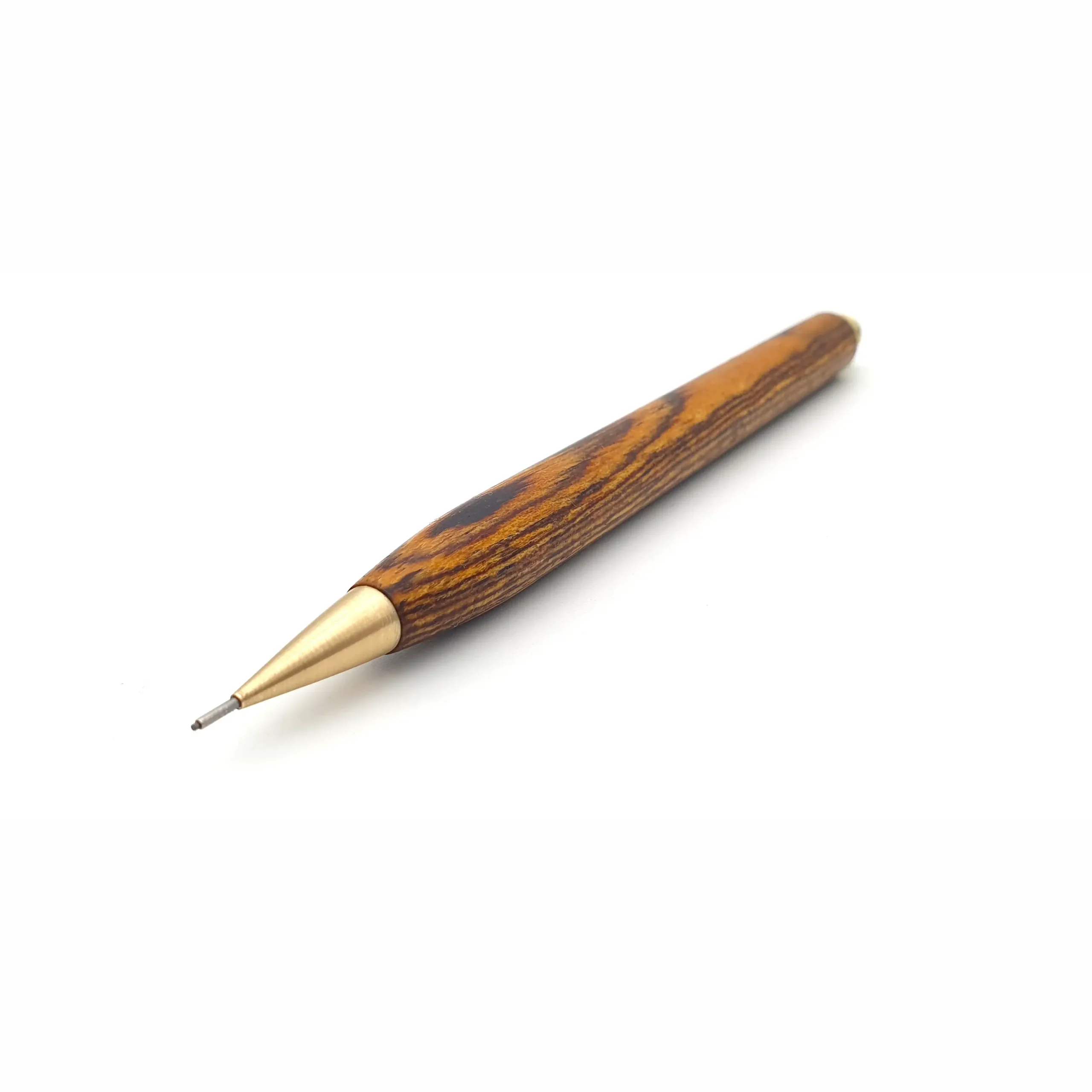Bocote Wood & Brass Mechanical Pencil - Image 4