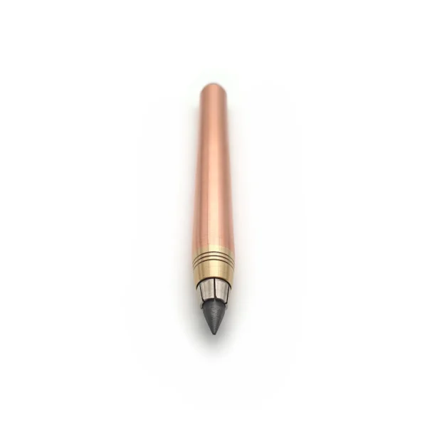 5.6mm copper clutch pencil vertical front view solid copper finish