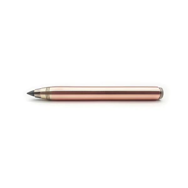 5.6mm copper clutch pencil horizontal profile view solid copper barrel
